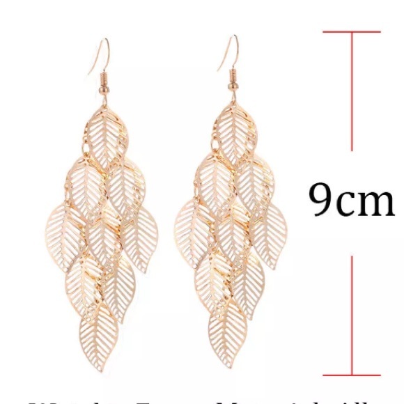 Vintage Gold tone Dangle earrings - Picture 4 of 4